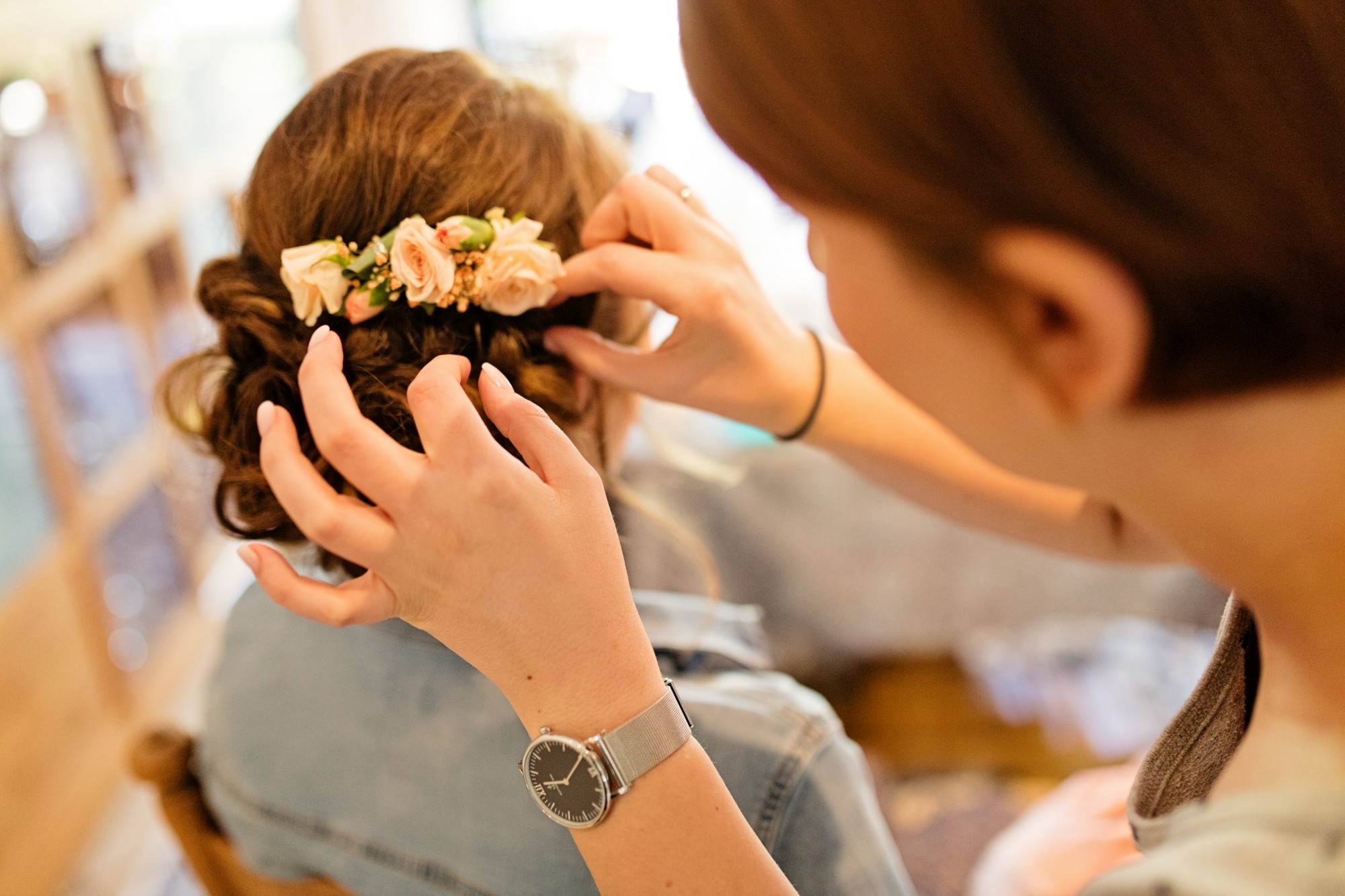 Getting Ready Am Hochzeitstag Fräulein Festlich - 